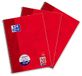 Oxford Collegeblok A4 geruit, 80 vellen, geperforeerd, rood, 3 stuks