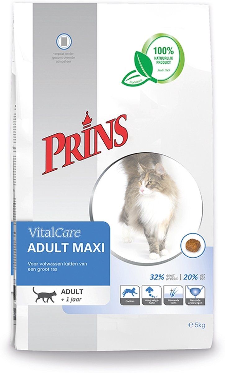 Prins VitalCare Adult Maxi - Gevogelte - Kattenvoer - 2 x 1.5 kg