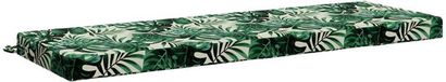 vidaXL Coussin de banc SOEST 100% Polyester Motif Feuille 150 x 50 x 8 cm