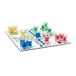 Relaxdays drankspel ludo, voor volwassenen, 2 tot 4 personen, 2 dobbelstenen & 16 shotglazen, div. kleuren