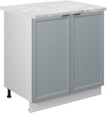 Vicco Fame-Line Meuble sous lavabo – 80 cm, WB Marbre bleu clair-gris