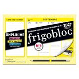 Mini Frigobloc 2027 - Calendrier familial (de sept. 2026 à déc. 2027)