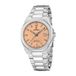 Festina F20100/6 Heren Polshorloge - Zilverkleurig Staal - Bruine Wijzerplaat - Saffierglas - 10 ATM