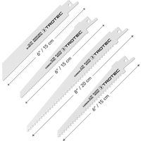 Trotec Set reciprozagenbladen hout/metaal/plastic, 10-delig