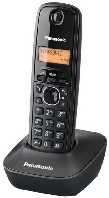 Panasonic KX-TG1611 - Single DECT telefoon - Nummerherkenning - Zwart