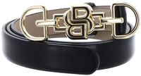 BOSS Leren Riem B Icon Sz20 Belt W80 Black Zwart