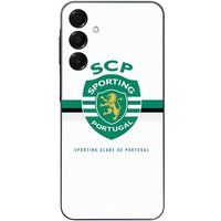 Sporting Portugal Hoesje voor Samsung Galaxy A15 SCP SPORTING PORTUGAL WITTE ACHTERGROND