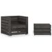 vidaXL 316199 Tuinbank Hout Grijs