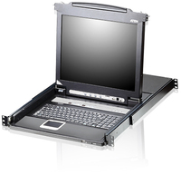 ATEN CL5708M 17" LCD Rack Console - Black - 1U
