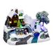 Feeric Lights & Christmas Village de Noël - traîneau du Père Noël - lumière LED - 24 cm