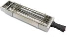 Spiedini ElectroGrill 1800 - Grill électrique/barbecue (avec grille) pour intérieur, pour griller/barbecuer des saté, arrosticini ou brochettes - 1800 Watt - Matériau : acier inoxydable