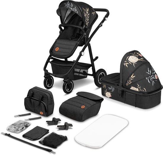 Lionelo Amber 2 in 1 Lovin Combi Kinderwagen Black