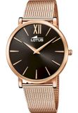 Lotus Dameshorloge 18730/2 Roze Staal Analoog Quartz Mineraalglas 3 ATM