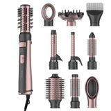 Cecotec Cepillo de Aire Moldeador con 10 Cabezales CeramicCare 10in1 AirBrush Gyro. 1100W, Función Rotativa, Tecnología Iónica