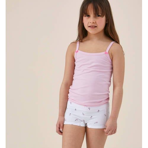 Little Label hipster - roze/ wit (set van 4)