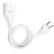 Alfa 21679 rallonge Nexon, 3 x 1,5 mm², 1 m, blanc