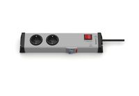 EHMANN 0221x00022301 contactdoos 2-voudig met geïntegreerde FI-schakelaar 30 mA, 1,5 m voedingskabel