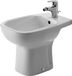 Duravit D-code Staand bidet - 540mm - 1 kraangat - met overloop - glans wit
