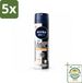 NIVEA MEN 5 x Déodorant spray Black & White Ultimate Impact - 150 ml