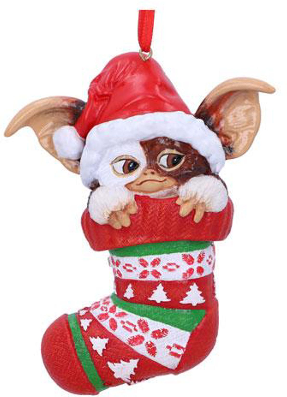 Nemesis Now Gremlins - Gizmo in Stocking Hanging Ornament - Multicolor