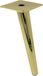 Pieds de meuble dorés, 20 cm, brillant, métal, fixation inclinée