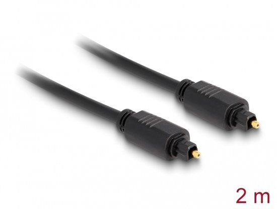 Delock Optische Toslink Kabel - 2 meter - Zwart