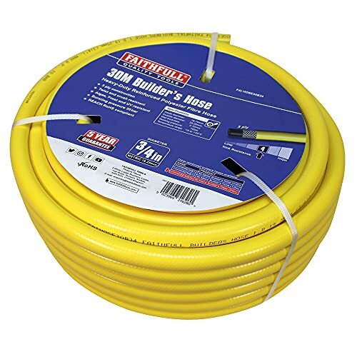 Faithfull Faithfull FAIHOSE30B34 Builders Slang, Geel, 30M 19mm (3/4") Diameter