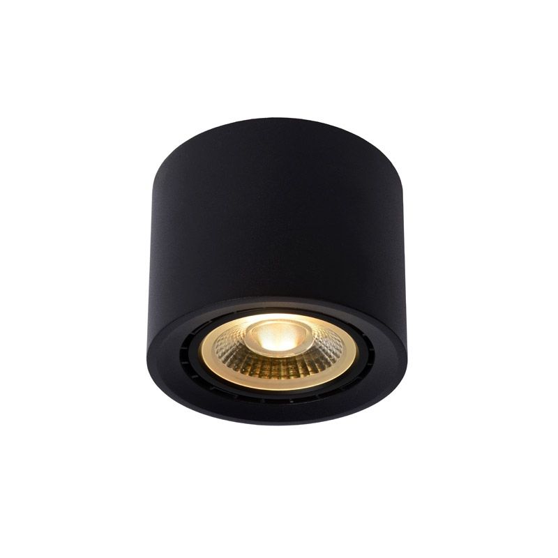 Lucide Fedler Spotlamp - Zwart - Aluminium - Ø12 cm