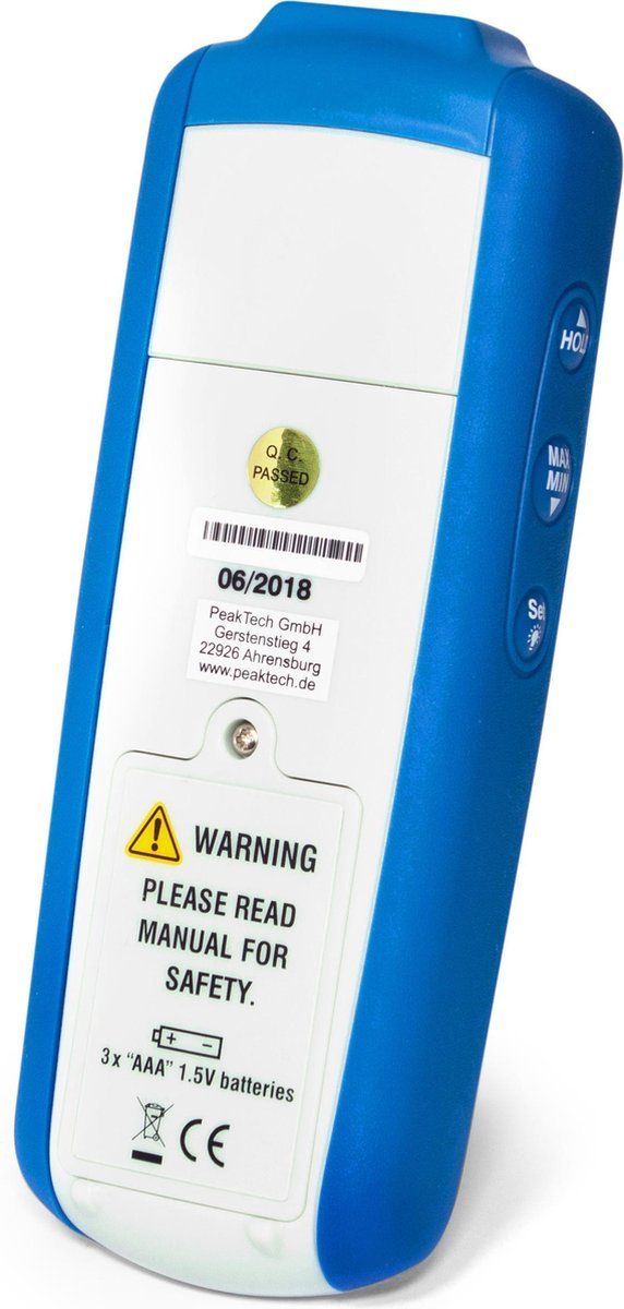Peaktech 5135 Digitale thermometer 1 CH, 3 1/2-cijferig, -200 ... + 1372 ° C