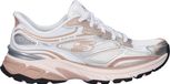 Skechers Stamina Sport Dames Instappers - Zilver / Wit / Roze