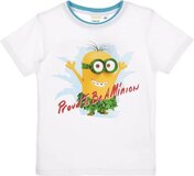 T-shirt Minions - Maat 104 - Wit - Unisex