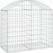 Panier de gabions arqué 100x50x80/100 cm fer galvanisé