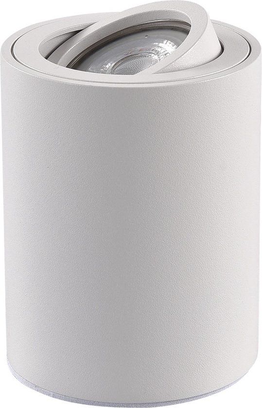 Tafellamp Fury rond Ø 8 cm - Wit - Richtbaar - Excl. GU10