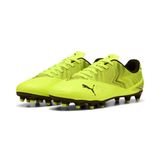 Puma Heren Rapid FG/AG voetbalschoen, Lime Squeeze zwart, 43 UK