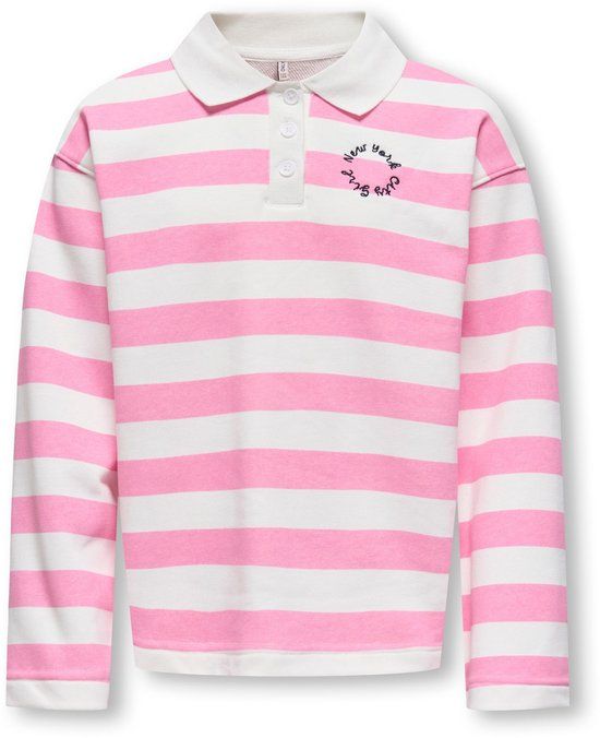 Only KIDS ONLY Gestreepte Polo KOGESTHER Begonia Pink
