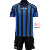 Givova Supporter MC Korte Mouw Set Blauw, Zwart 8-10 Jaar Kinderen