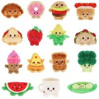 Keeleco Keel Toys Food Bobballs 8cm Kawaii Pluche Gelukkig Zacht Speelgoed Collectible Beanie Gift