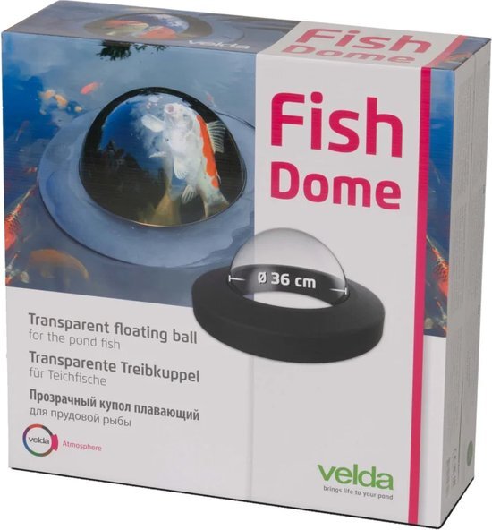 Velda Floating Fish Dome - M Filtermateriaal voor uw vijver zwart