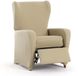 Eysa Bi-elastische bankhoes voor relaxfauteuil, kleur: beige, ontwerp Harlem