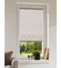 Store enrouleur double à motif vagues, protection solaire, crochets de fixation inclus Blanc