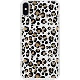 Verstevigd hoesje met sublimatie bedrukking, compatibel met Apple iPhone X Leopard