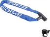 maxxi4you Setangebot Edge Granito fietsslot, ketting, Ø 6 mm x 90 cm, blauw, inclusief fietsbel