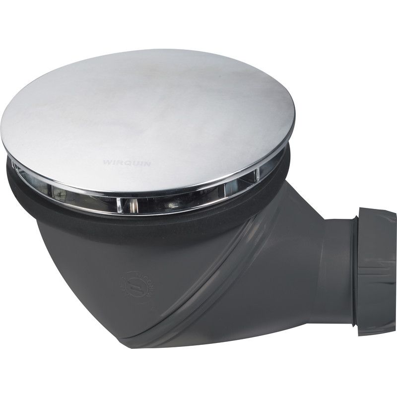 Wirquin douchesifon D90 met dome verchroomd uitgang D40