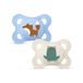 MAM Originele fopspeen voor baby's, 2-6 maanden, blauw, mat, 2 stuks