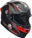 AGV K6 SLASHCUT BLACK/GREY/RED - Maat XS - Integraalhelm