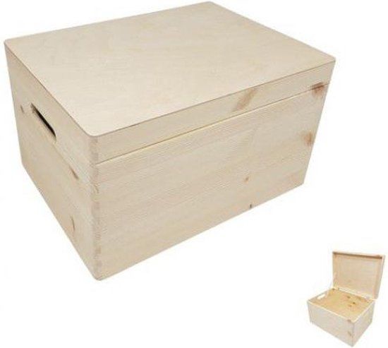 Small foot Houten Opbergkist met Klepdeksel - Multi kleuren