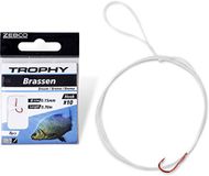Zebco Trophy Bream Hook-to-Nylon 70cm (8 pcs) Hook Red - Haak 6 - 0.20mm