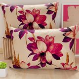 PETTI Artigiani Italiani - Paar kussenslopen 50 x 30 cm, van microvezel, decoratief kussen voor slaapkamer, bank, woonkamer, set van 2 kussenslopen, bloemenpatroon 7, 100% Made in Italy