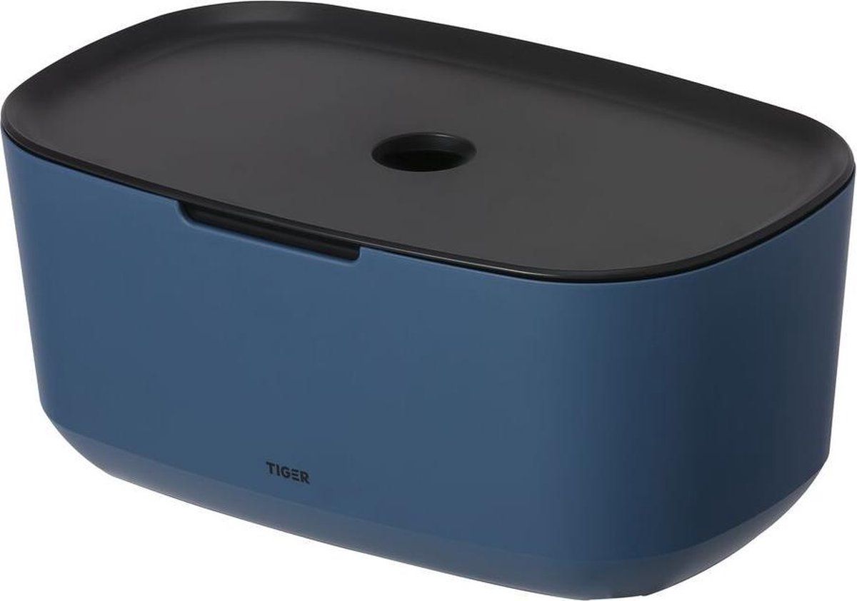 Tiger Tess Opbergbox met deksel - Blauw / Zwart