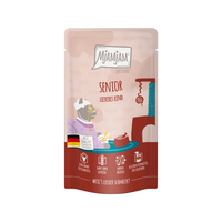 MjaMjaM Natvoer - Knijpzakje Senior Cat - Rund - 12 x 125 g